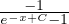 ---1---
e-x+C -1