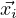 ⃗xi